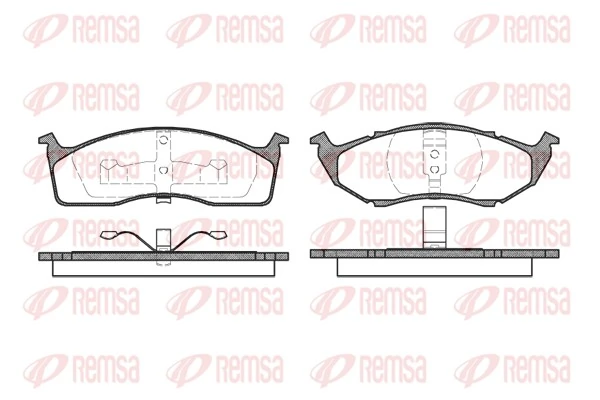 Brake Pad Set, disc brake 0447.00