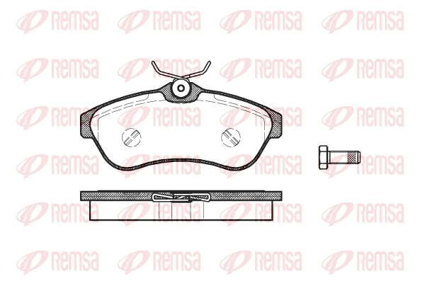 Brake Pad Set, disc brake 0880.00