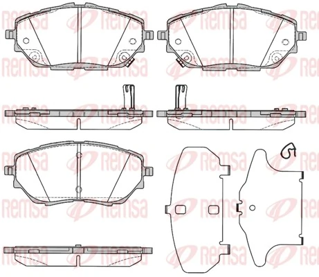 Brake Pad Set, disc brake 1786.02