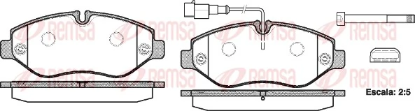 Brake Pad Set, disc brake 1245.02
