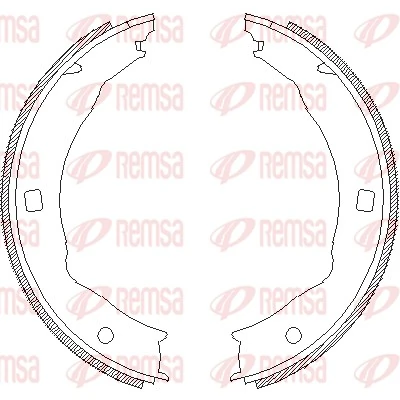 Brake Shoe, parking brake 4717.00
