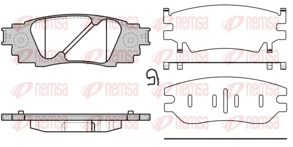 Brake Pad Set, disc brake 1636.10