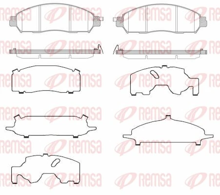 Brake Pad Set, disc brake 1612.24
