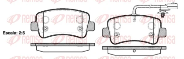 Brake Pad Set, disc brake 1439.01