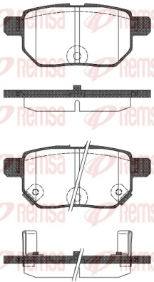 Brake Pad Set, disc brake 1286.22