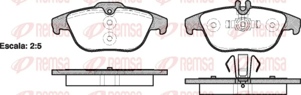 Brake Pad Set, disc brake 1305.00