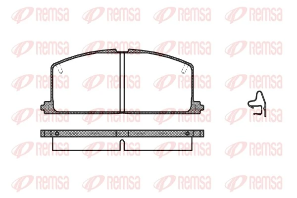 Brake Pad Set, disc brake 0167.04