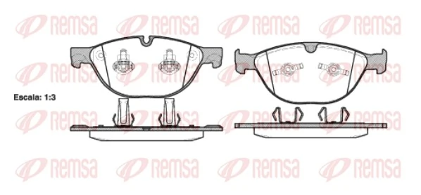 Brake Pad Set, disc brake 0958.30