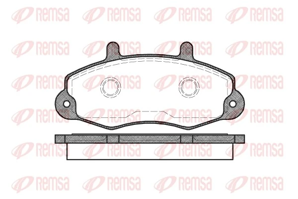 REMSA Kit pastiglie freno, Freno a disco 0391.00
