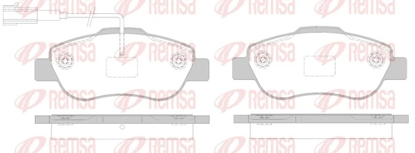 Brake Pad Set, disc brake 1100.02