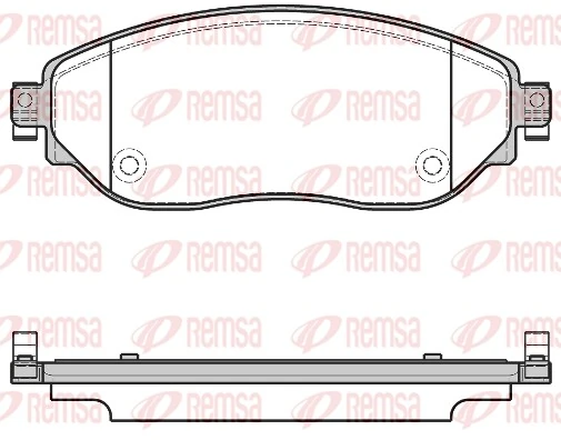 Brake Pad Set, disc brake 1617.08