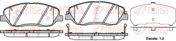 Brake Pad Set, disc brake 1226.02