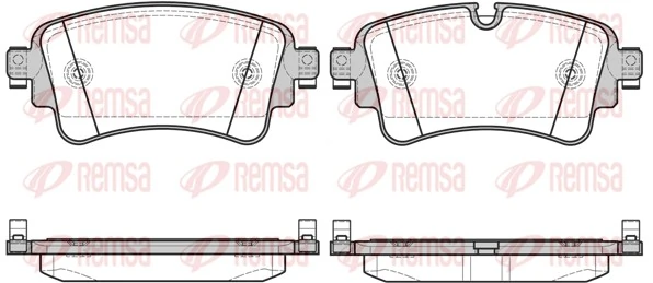 Brake Pad Set, disc brake 1669.08