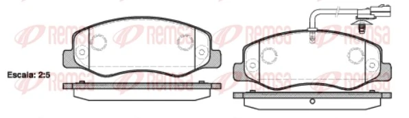 Brake Pad Set, disc brake 1442.01