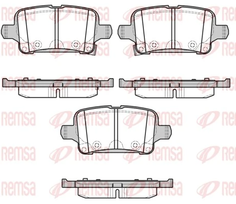 Brake Pad Set, disc brake 1628.02