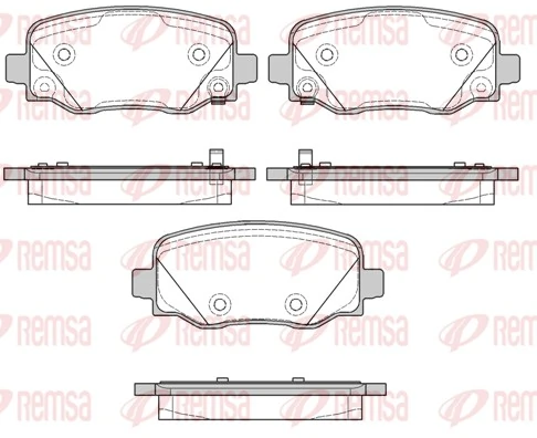Brake Pad Set, disc brake 1578.02
