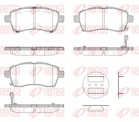 Brake Pad Set, disc brake 1833.02