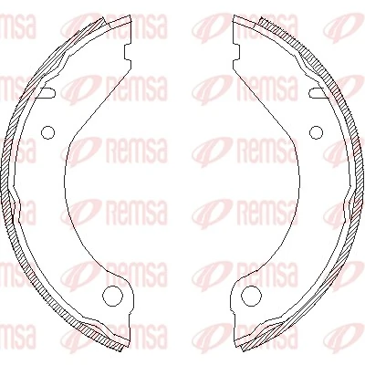 Brake Shoe, parking brake 4399.00
