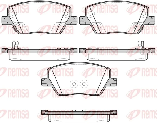 Brake Pad Set, disc brake 1695.02