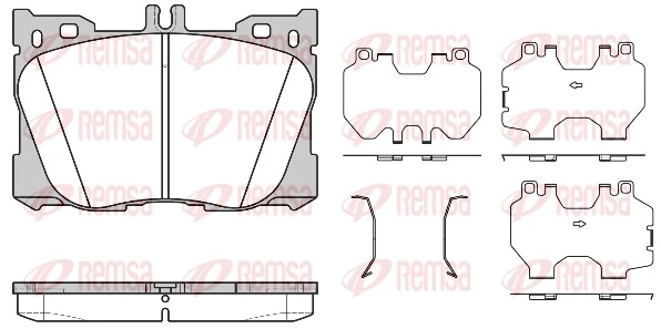 Brake Pad Set, disc brake 1705.00