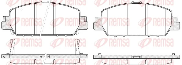 Brake Pad Set, disc brake 1548.02