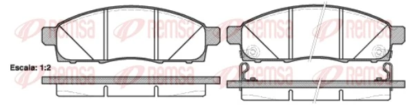 Brake Pad Set, disc brake 1434.02