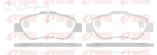 Brake Pad Set, disc brake 1100.12