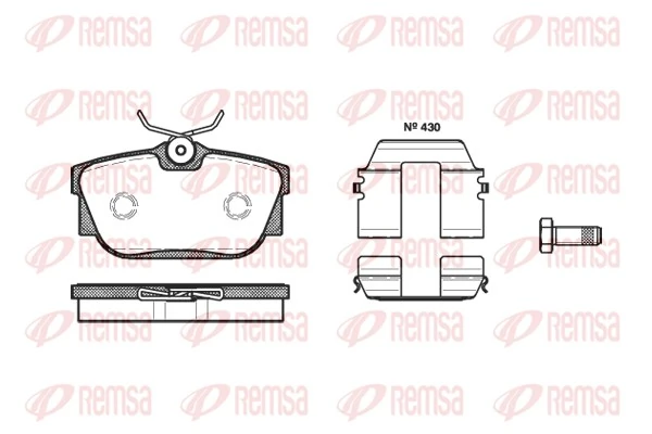 Brake Pad Set, disc brake 0767.10