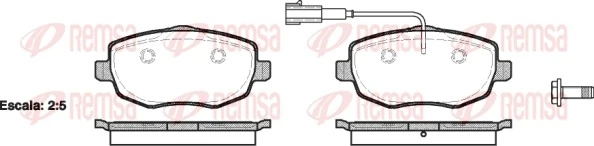 Brake Pad Set, disc brake 1099.01