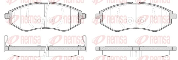 Brake Pad Set, disc brake 0986.02