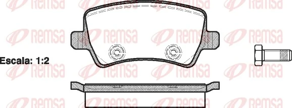 Brake Pad Set, disc brake 1236.00