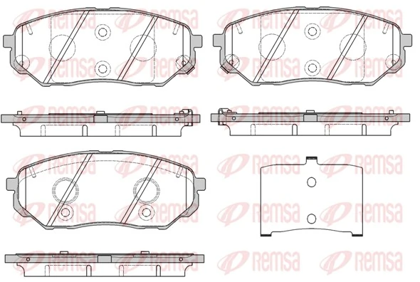 Brake Pad Set, disc brake 1661.02