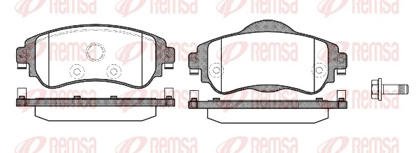 Brake Pad Set, disc brake 1464.08