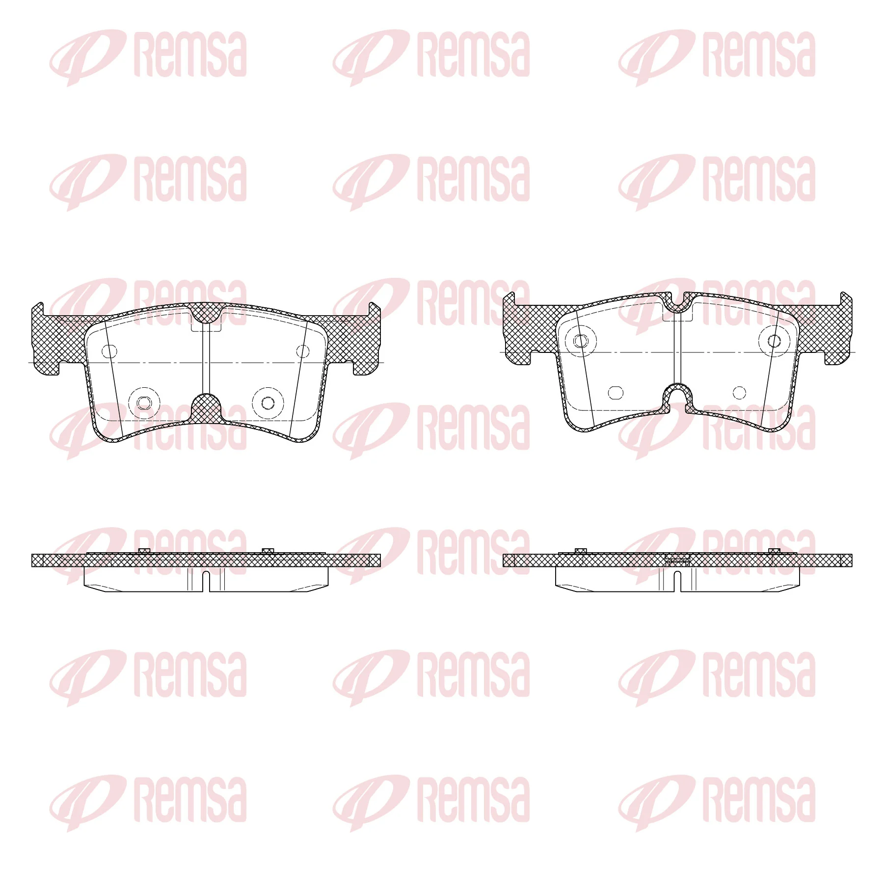 Brake Pad Set, disc brake X2036.00