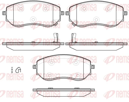 Brake Pad Set, disc brake 1801.02