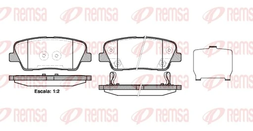 Brake Pad Set, disc brake 1274.02
