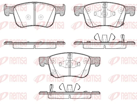 Brake Pad Set, disc brake 1808.02