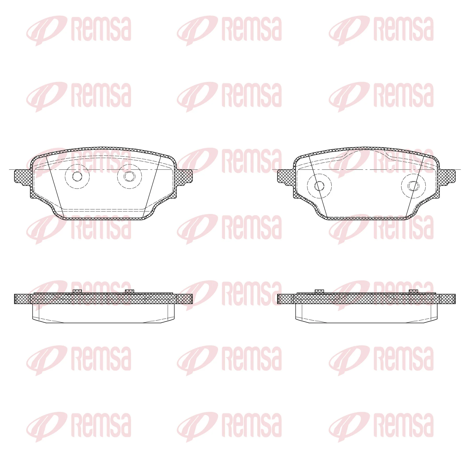 Brake Pad Set, disc brake X2004.00