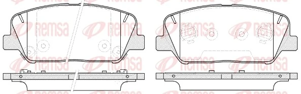 Brake Pad Set, disc brake 1398.12