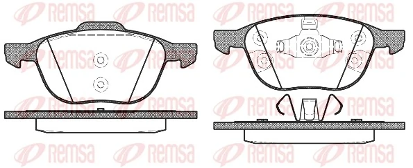 Brake Pad Set, disc brake 1082.30