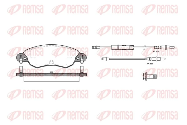 Brake Pad Set, disc brake 0829.04
