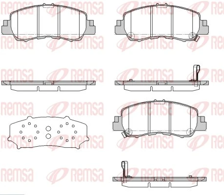 Brake Pad Set, disc brake 1881.02