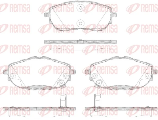 Brake Pad Set, disc brake 1561.02