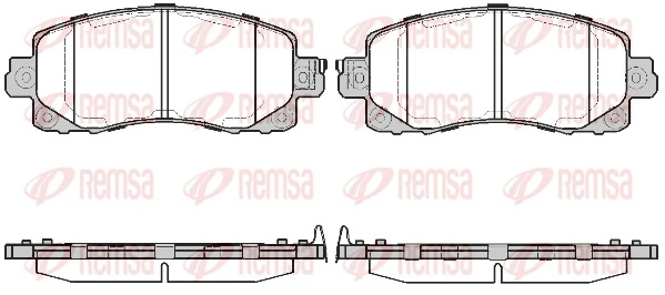 Brake Pad Set, disc brake 1741.04
