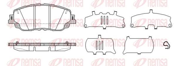 Brake Pad Set, disc brake 1787.10