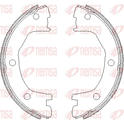 Brake Shoe, parking brake 4712.00