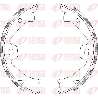 Brake Shoe, parking brake 4704.00