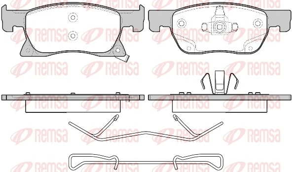 Brake Pad Set, disc brake 1681.02