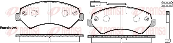 Brake Pad Set, disc brake 1275.01