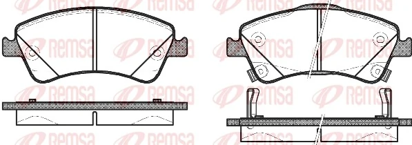 Brake Pad Set, disc brake 1341.02